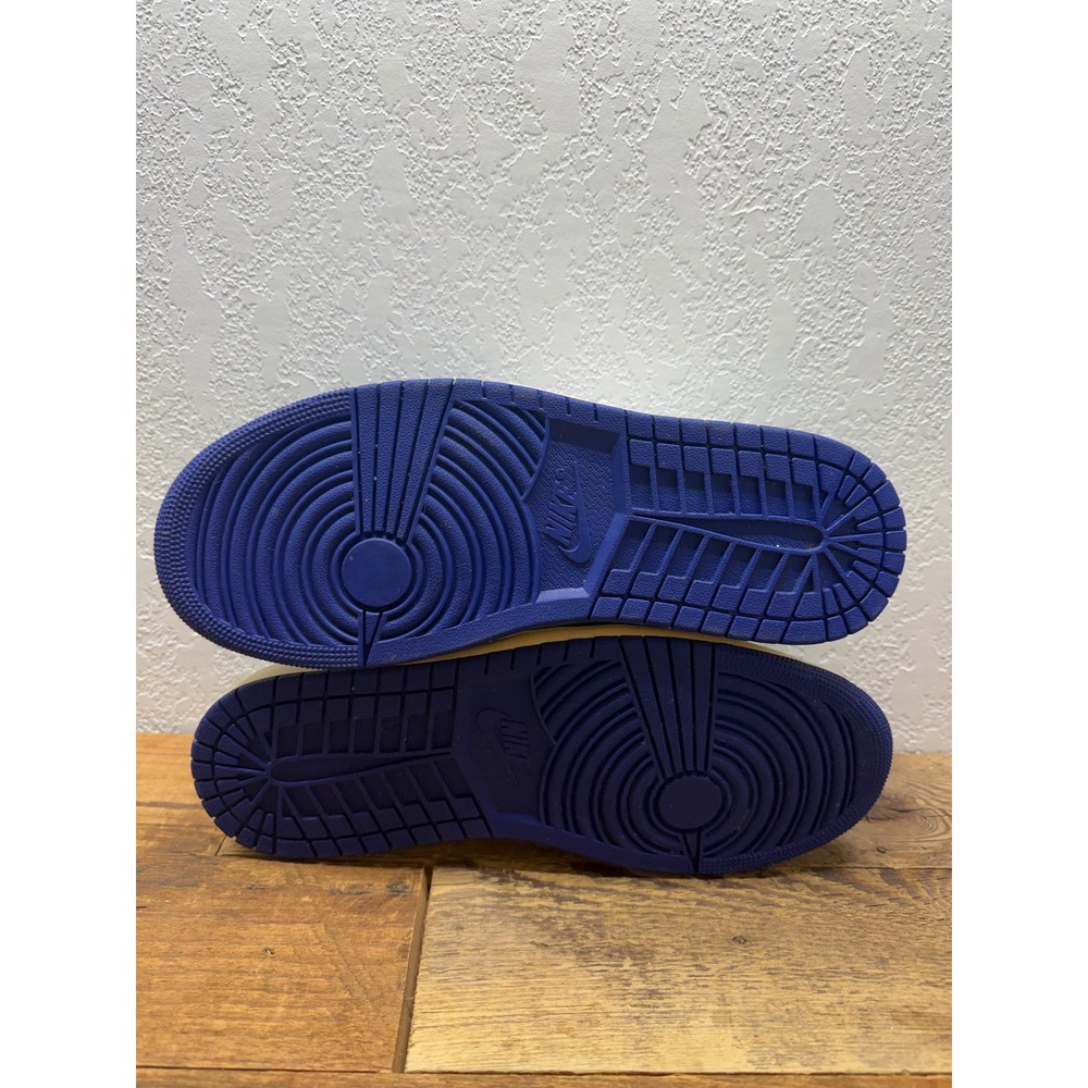 Air Jordan 1 Low Lucky Green Deep Royal Blue White Sneakers DQ8422-301 - Picture 6 of 8